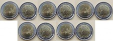 Italy - 5 pcs х 2 Euro 2002